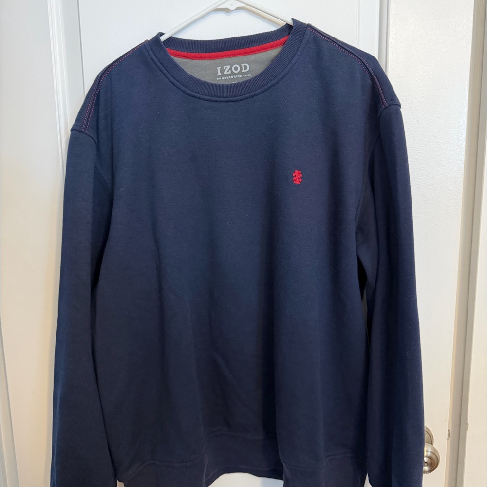 Izod Men's Dark Blue Crewneck Sweater